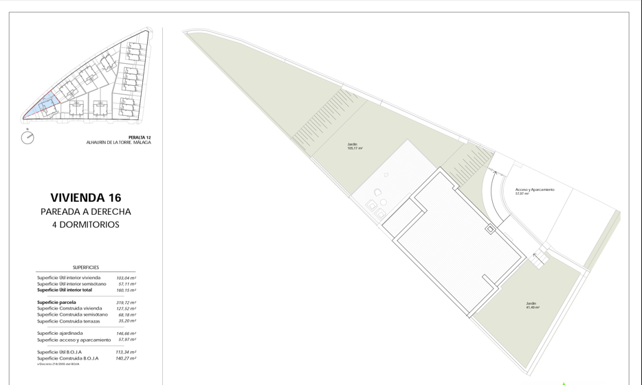 CHALET PAREADO CON SEMISOTANO EN PARCELA DE 319M2. DISEÑO Y CALIDAD A BUEN PRECIO EN URBANIZACIÓN PERALTA. ALHAURIN DE LA TORRE