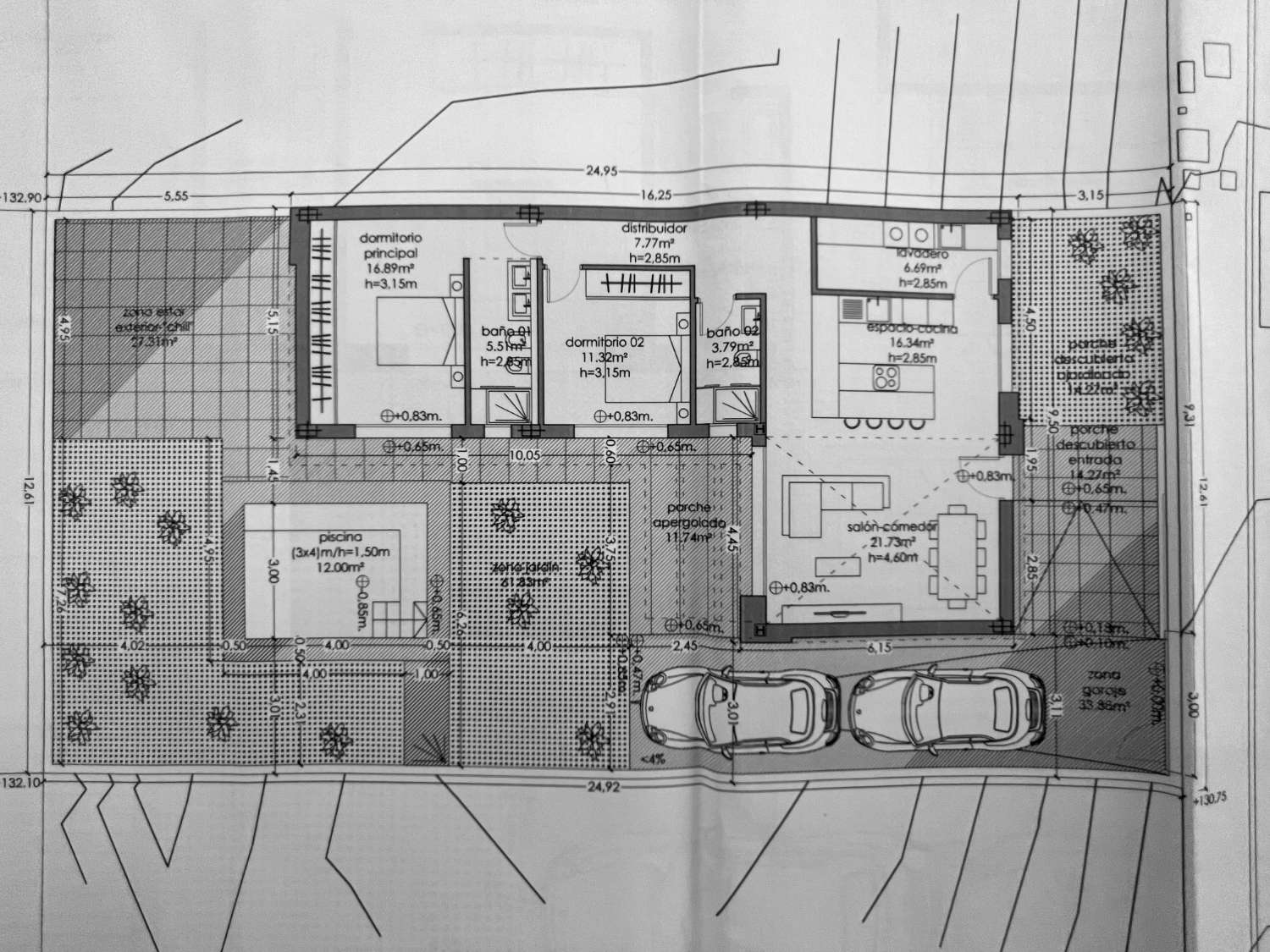 Chalet pareado en una sola planta, altas calidades, construido en 2.021