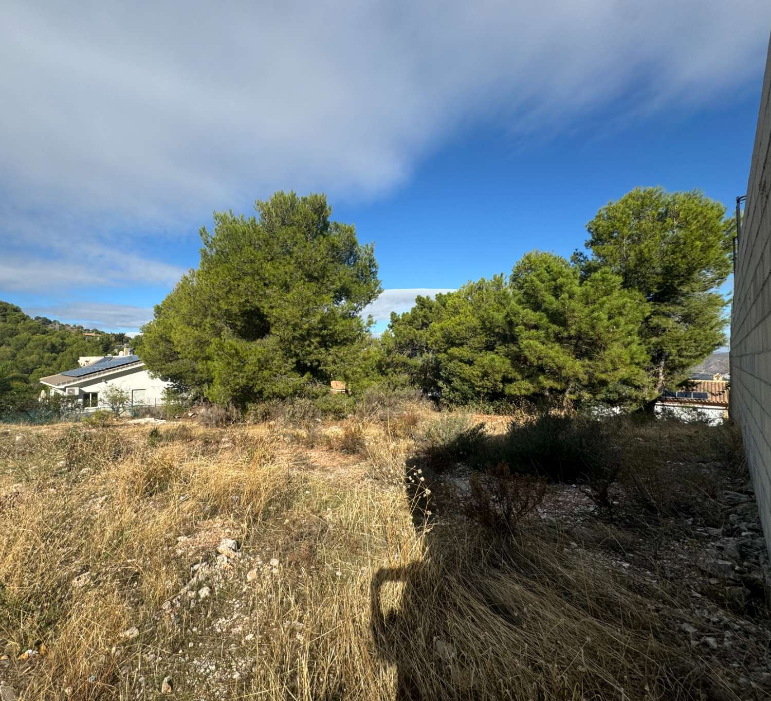 Parcela llana para Villa de 300m2 en una planta en Pinos de Alhaurín